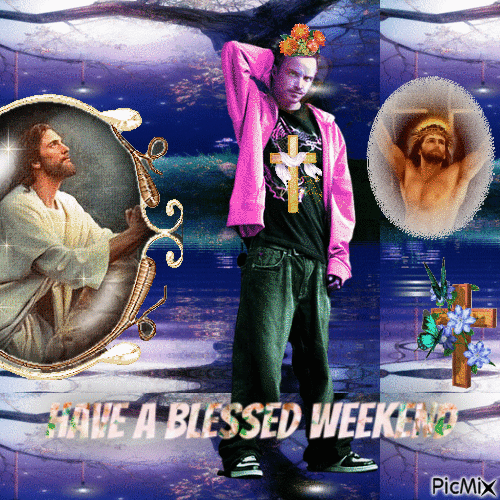 Have a blessed weekend! - GIF animado grátis