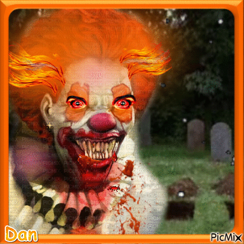 Méchant Clown - Besplatni animirani GIF