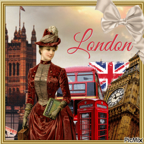 London vintage. - Gratis animerad GIF