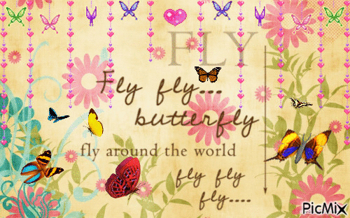 Butterfly - GIF animate gratis