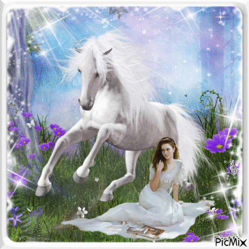 White Horse - Ingyenes animált GIF