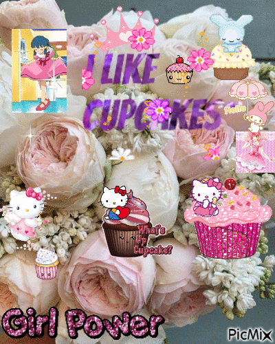 Cupcake cuteness! :3 - GIF animado grátis