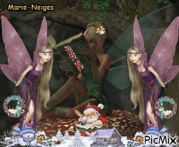 les elfes fête noël aussi - GIF animate gratis