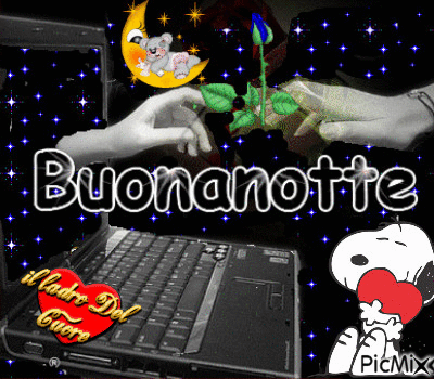 buonanotte - Zdarma animovaný GIF
