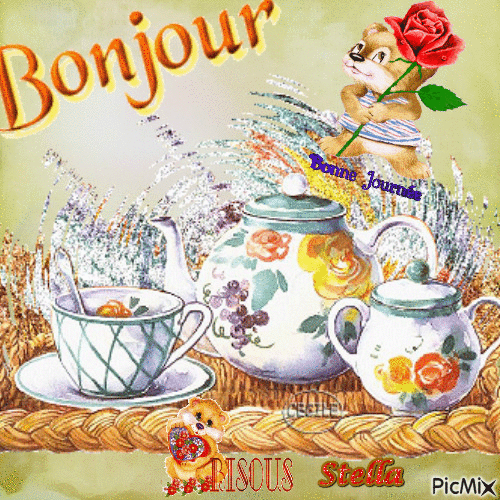 Bonjour 1 - Безплатен анимиран GIF
