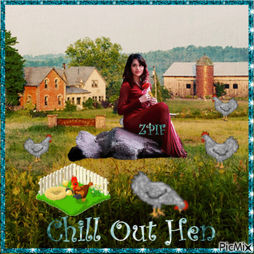 Chill Out Hen - Darmowy animowany GIF