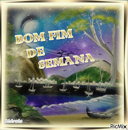 BOM FIM DE SEMANA - Darmowy animowany GIF