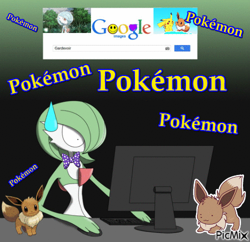 pokémon et google - Darmowy animowany GIF