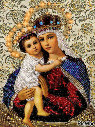 JESUS AND MARY - Free animated GIF
