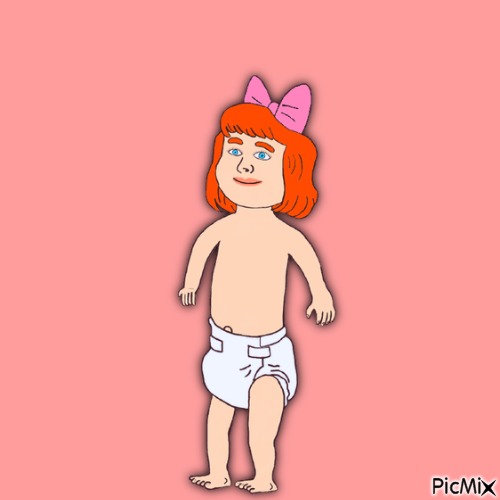 Baby and pink background - бесплатно png