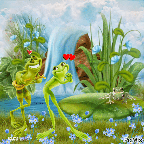 Frogs-animals - Ilmainen animoitu GIF