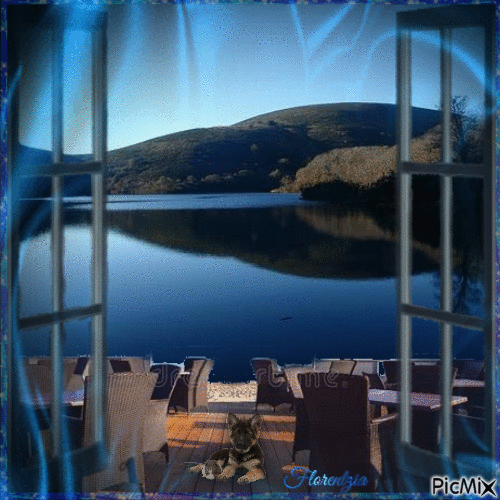 Vue sur Le Lac de Xoldokogaina au Pays Basque - GIF animé gratuit
