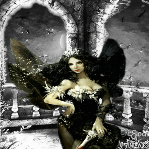 Gothic Fairy - Бесплатный анимированный гифка
