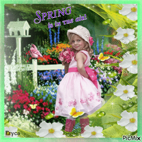 Le printemps est dans l'air ! - Animovaný GIF zadarmo