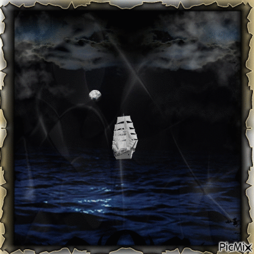 Navegando en la oscuridad.. - Ilmainen animoitu GIF