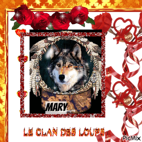 L amour des loups - Free animated GIF