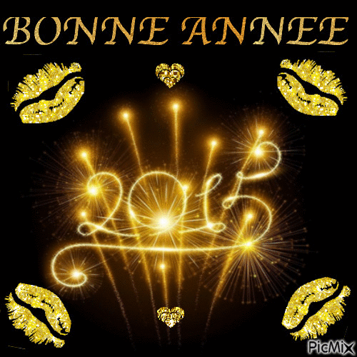 Bonne Année 2015 - 免费动画 GIF
