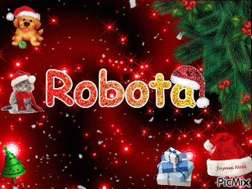 robota noel - Бесплатный анимированный гифка