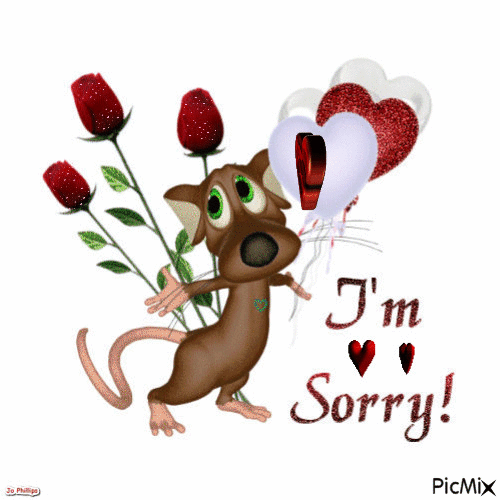 I'm sorry - Darmowy animowany GIF