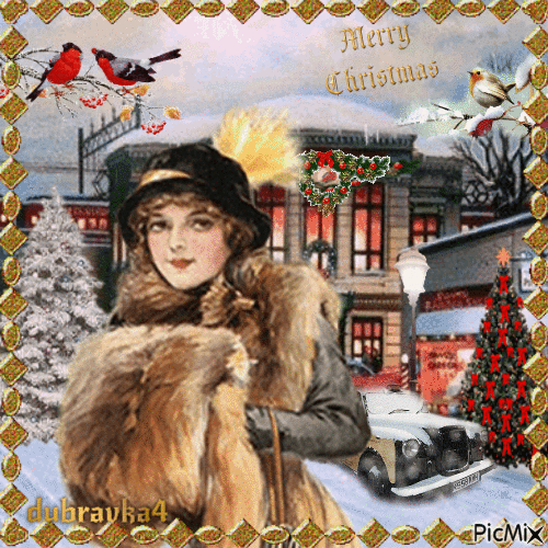 Dama vintage Navidad! 22/11/21 - Ingyenes animált GIF