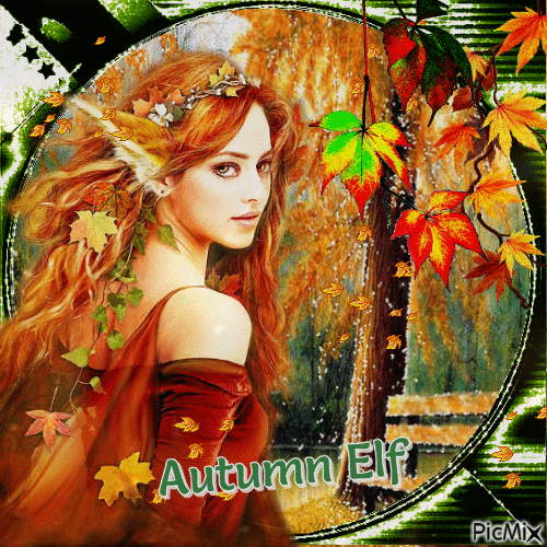 Herbst Elfe - Darmowy animowany GIF