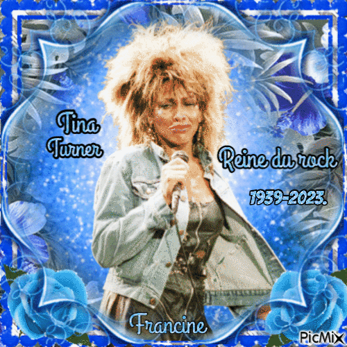 Tina Turner 1939-2023 R.I.P. ❤️❤️❤️ - Nemokamas animacinis gif