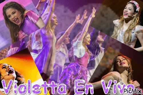Violetta en Vivo - GIF animé gratuit