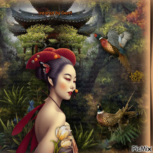 Image in Asian style - Darmowy animowany GIF