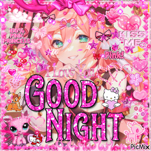 yanfei good night - 免费动画 GIF