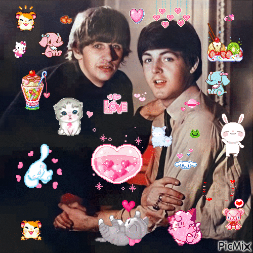 Paul and Ringo - Ilmainen animoitu GIF