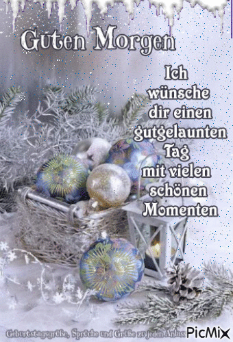 Guten Morgen/Winter - Бесплатный анимированный гифка