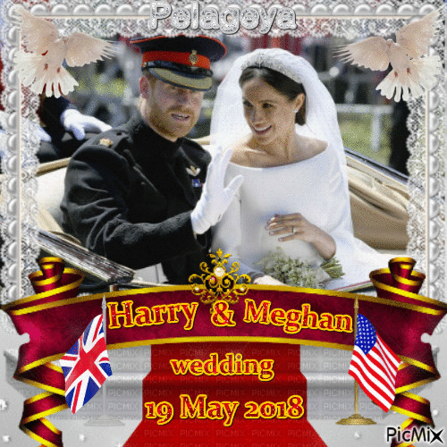 wedding harry and meghan - Gratis geanimeerde GIF