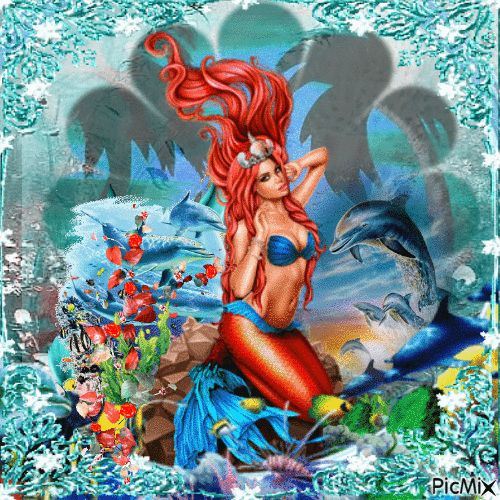 mermaid - Бесплатни анимирани ГИФ