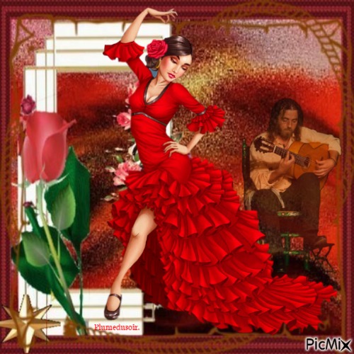 Danseuse de flamenco. - png gratis