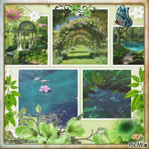 Concours :  Collage vert sur la nature - Darmowy animowany GIF