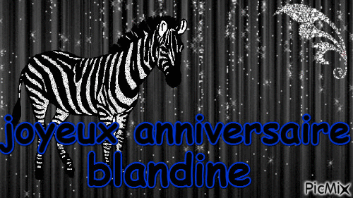 bon anniversaire blandine - Darmowy animowany GIF