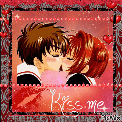 kiss me - Ingyenes animált GIF