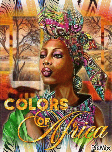 Colors of Africa - GIF animado gratis