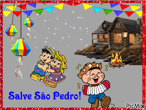 VIVA SÃO PEDRO! - Бесплатный анимированный гифка