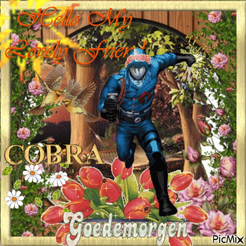 Cobra Commander says good morning! - Δωρεάν κινούμενο GIF
