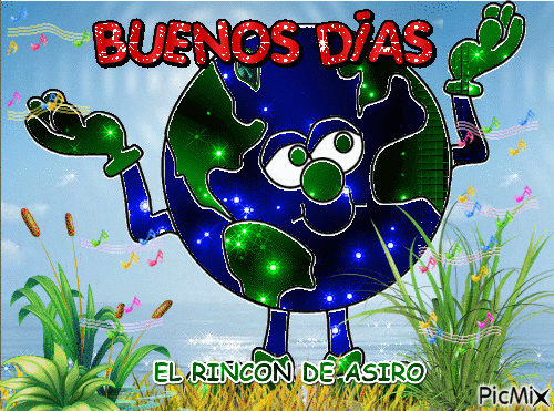 BUENOS DIAS - GIF animé gratuit