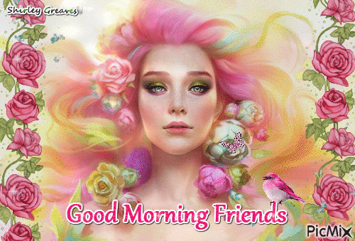 Good morning friends - Безплатен анимиран GIF