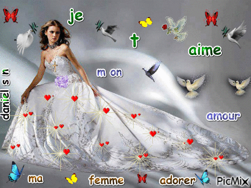 je t aime cheri - Zdarma animovaný GIF