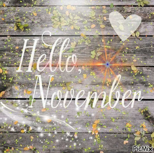 Hello November! - png gratis
