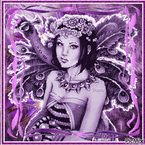 purple fairy - 免费动画 GIF