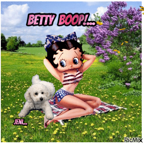 Betty boop - Animovaný GIF zadarmo