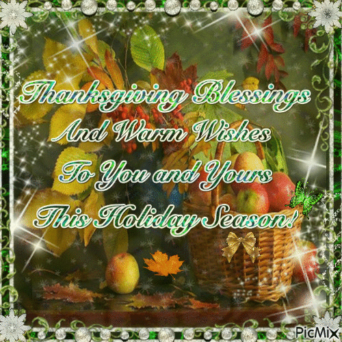 Thanksgiving Blessings - Ingyenes animált GIF
