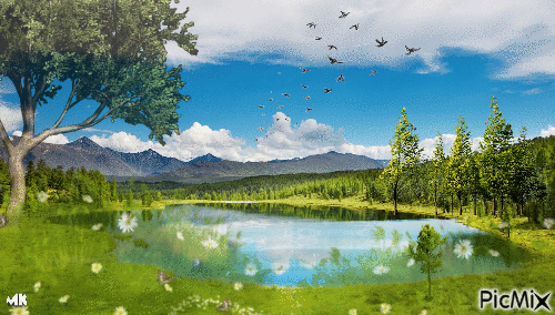 Cielo con nubes - Besplatni animirani GIF