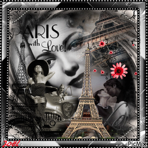 love paris - Бесплатный анимированный гифка