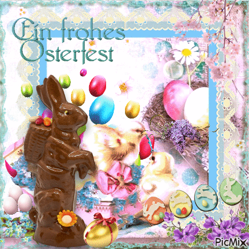 Ein frohes Osterfest - Gratis geanimeerde GIF